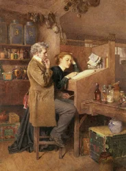 Kjøpmann og kone, 1868